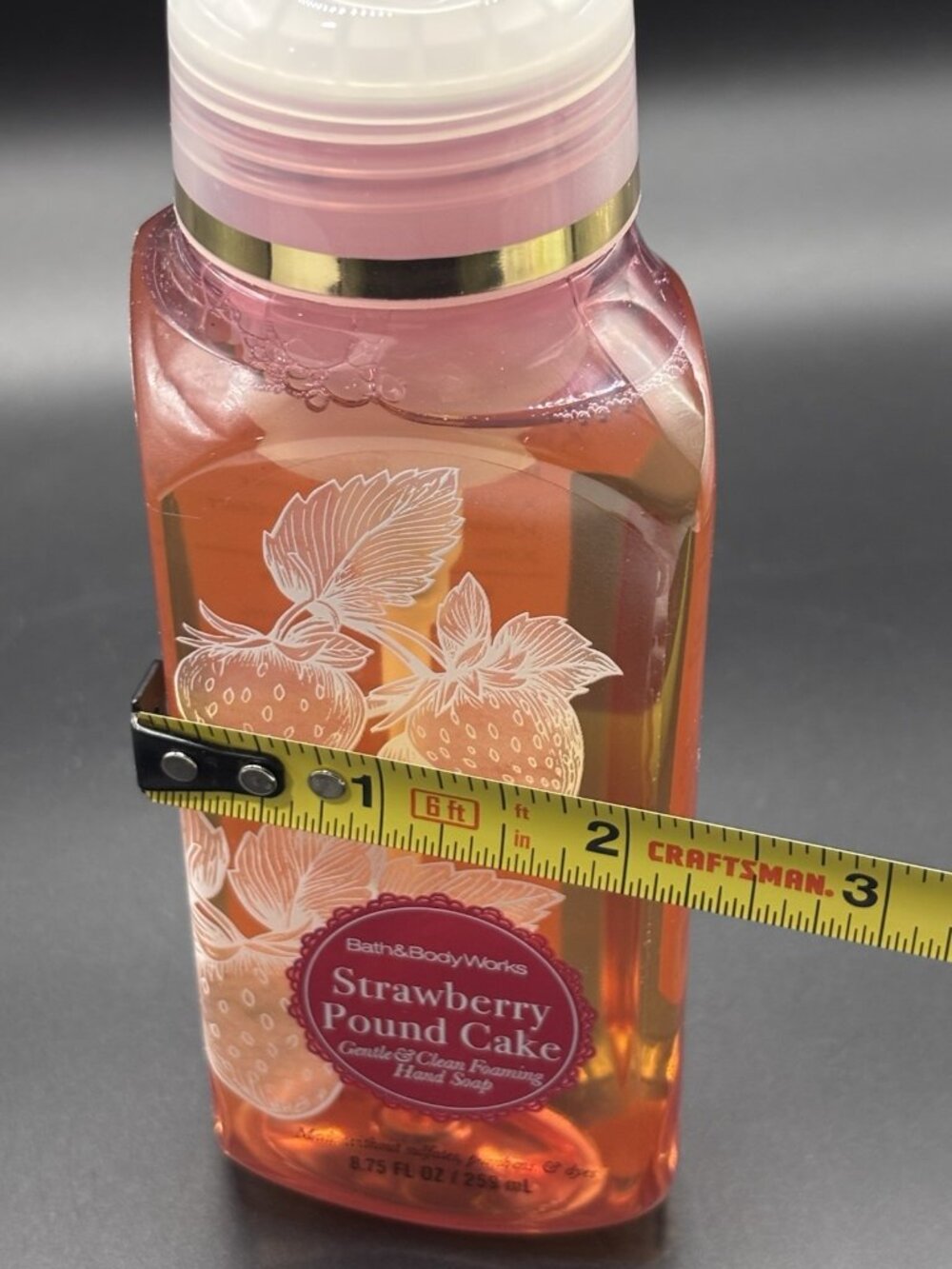 Bath & Body Works Strawberry Pound Cake Gentle Foaming Hand Soap 8.75 oz Bakery - Picture 15 of 15
